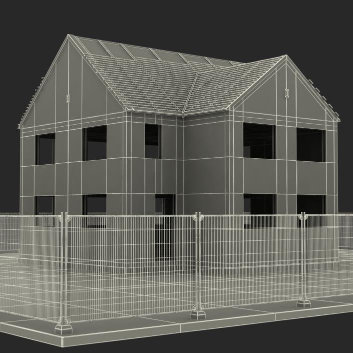 3D Private House Construction 4 model