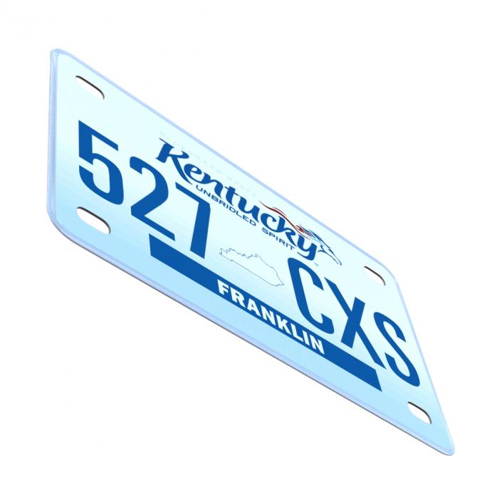 Kentucky License Plate 3D