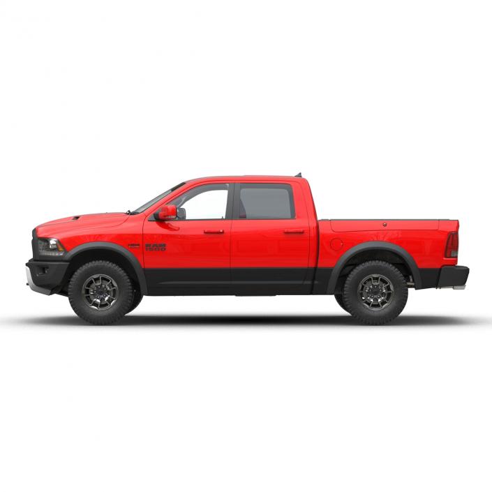 3D Dodge Ram Rebel 2016 Pikup Rigged model