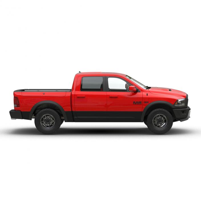 3D Dodge Ram Rebel 2016 Pikup Rigged model