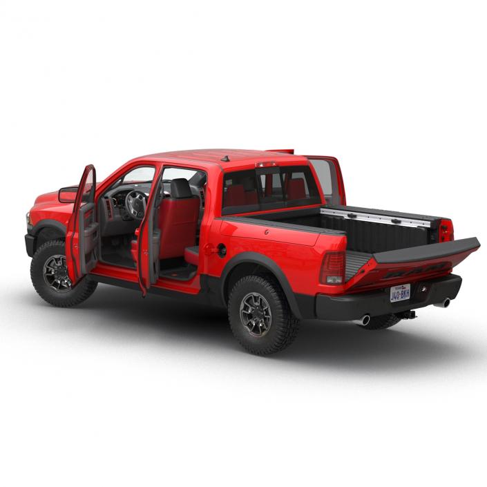 3D Dodge Ram Rebel 2016 Pikup Rigged model