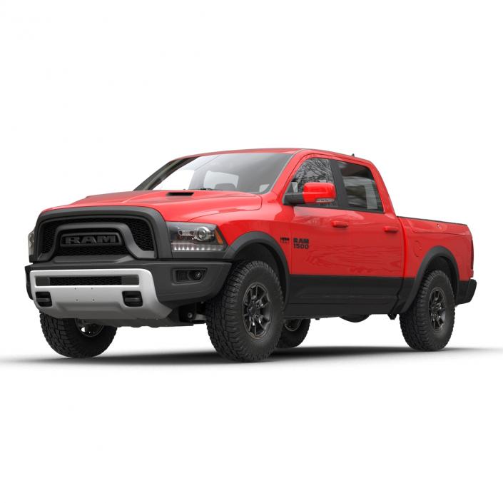 3D Dodge Ram Rebel 2016 Pikup Rigged model