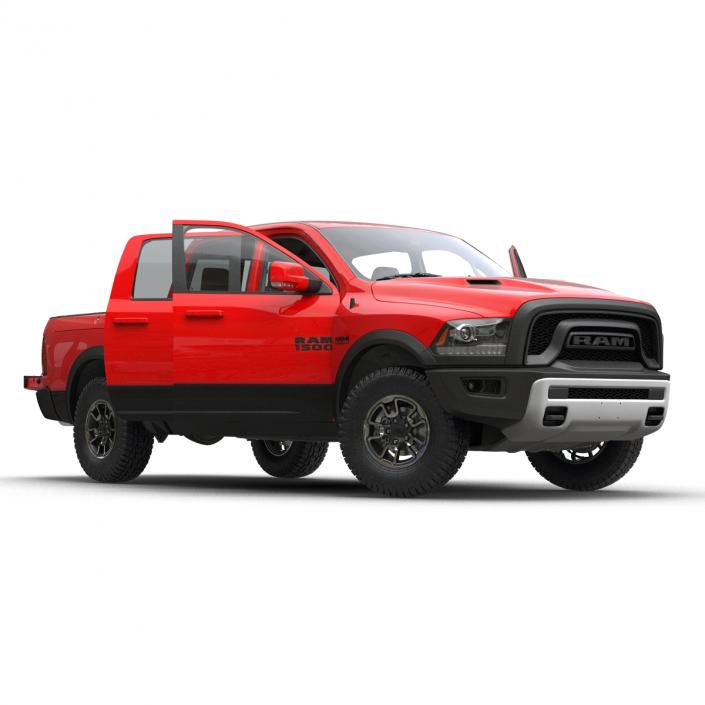 3D Dodge Ram Rebel 2016 Pikup Rigged model