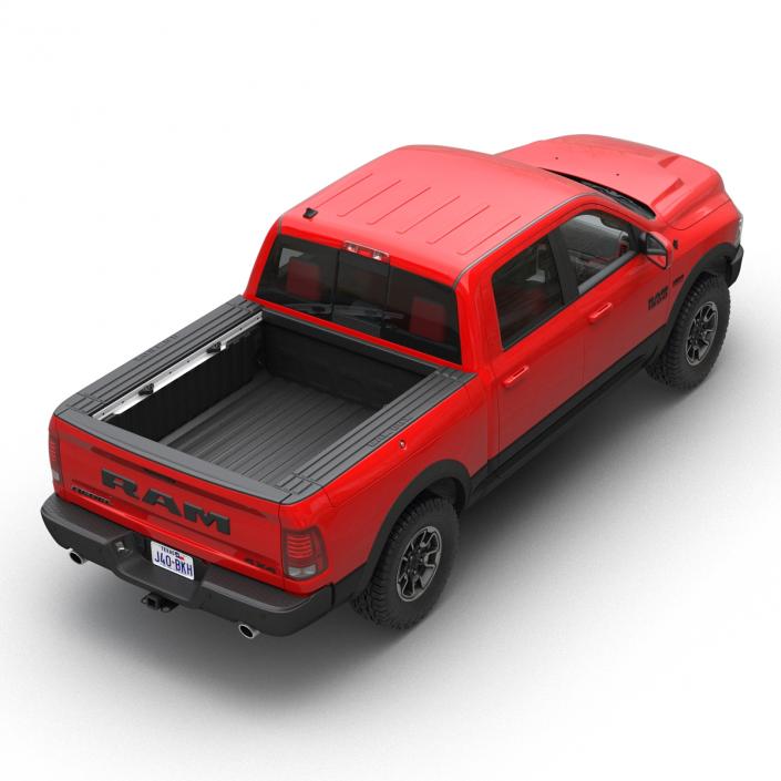 3D Dodge Ram Rebel 2016 Pikup Rigged model