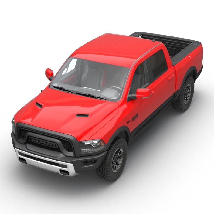 3D Dodge Ram Rebel 2016 Pikup Rigged model