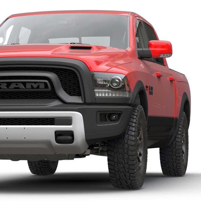 3D Dodge Ram Rebel 2016 Pikup Rigged model