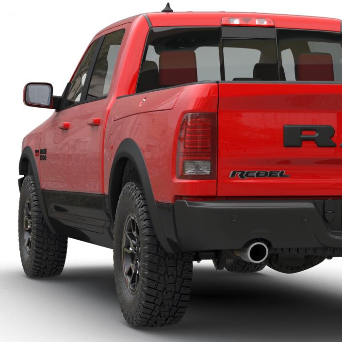 3D Dodge Ram Rebel 2016 Pikup Rigged model