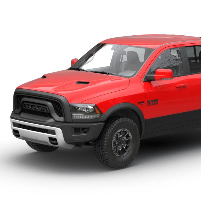 3D Dodge Ram Rebel 2016 Pikup Rigged model