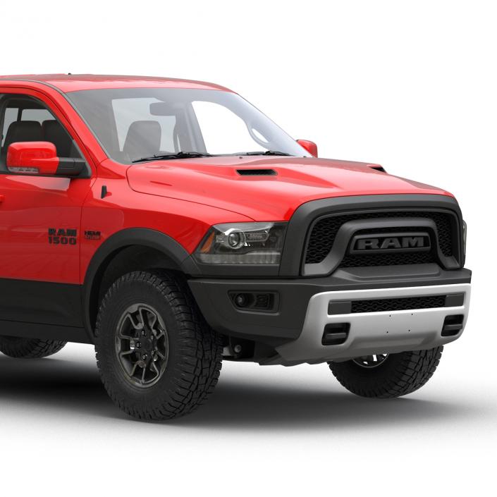 3D Dodge Ram Rebel 2016 Pikup Rigged model