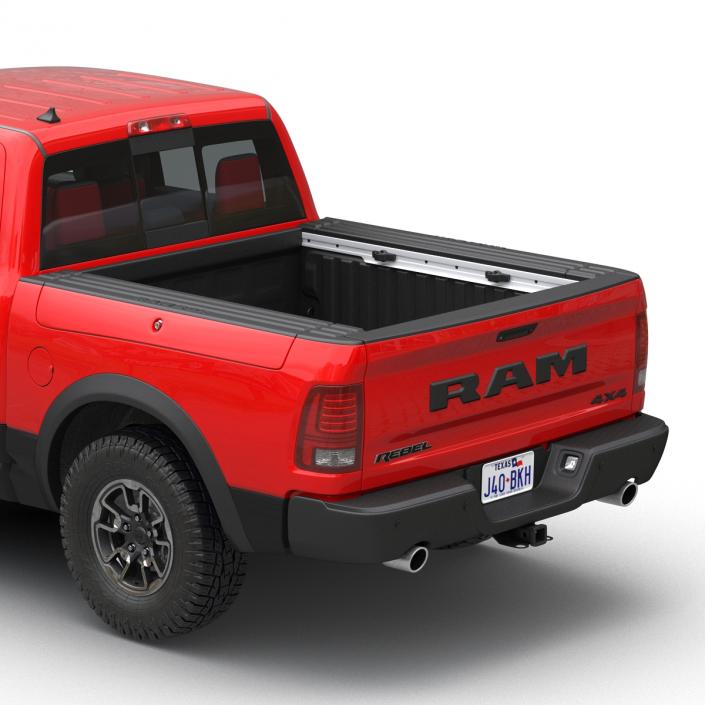 3D Dodge Ram Rebel 2016 Pikup Rigged model