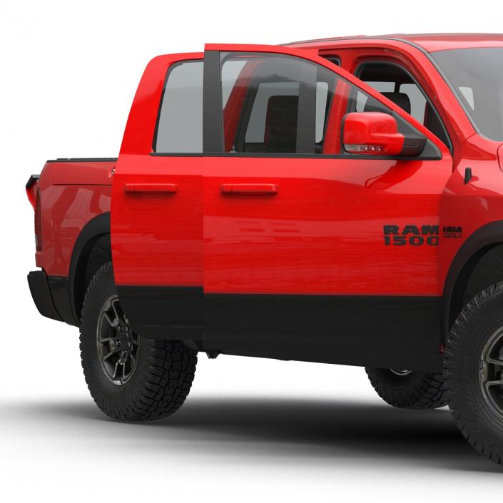 3D Dodge Ram Rebel 2016 Pikup Rigged model