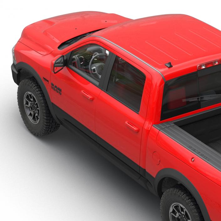 3D Dodge Ram Rebel 2016 Pikup Rigged model