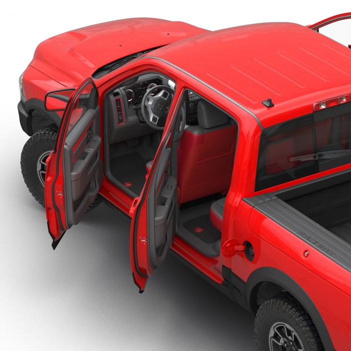 3D Dodge Ram Rebel 2016 Pikup Rigged model