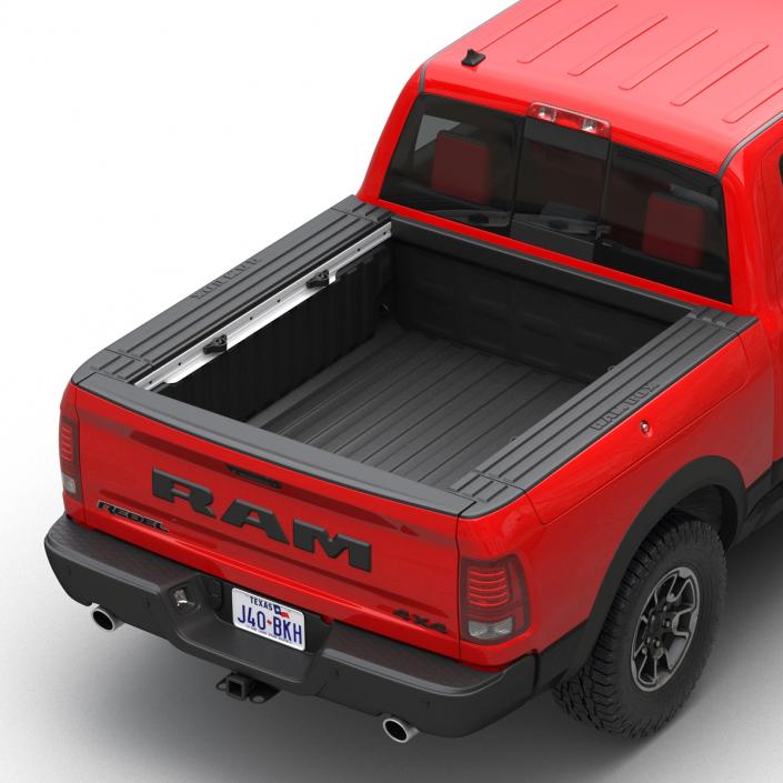 3D Dodge Ram Rebel 2016 Pikup Rigged model