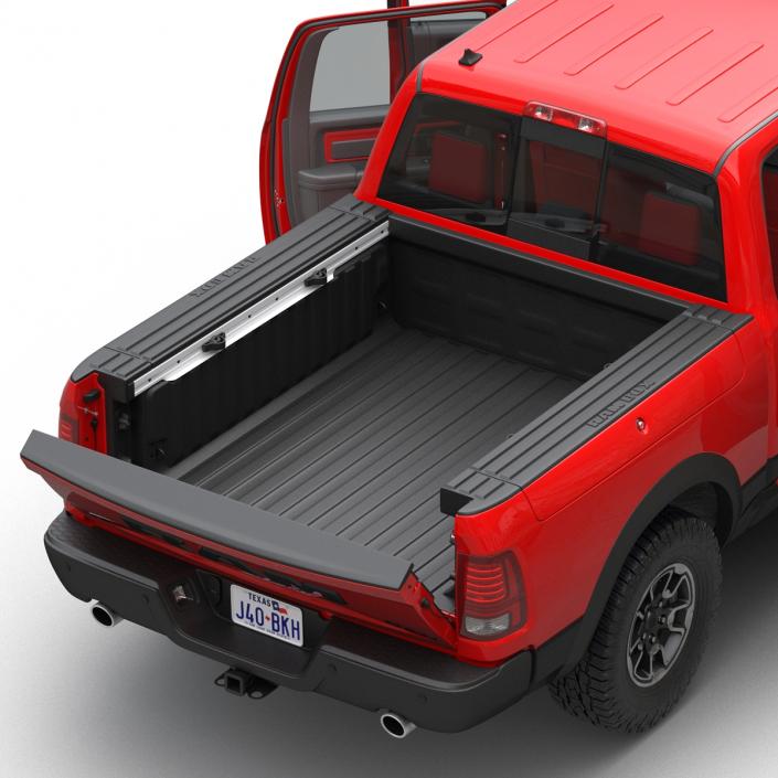 3D Dodge Ram Rebel 2016 Pikup Rigged model