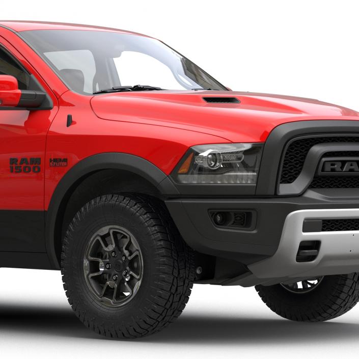 3D Dodge Ram Rebel 2016 Pikup Rigged model