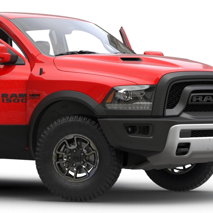 3D Dodge Ram Rebel 2016 Pikup Rigged model