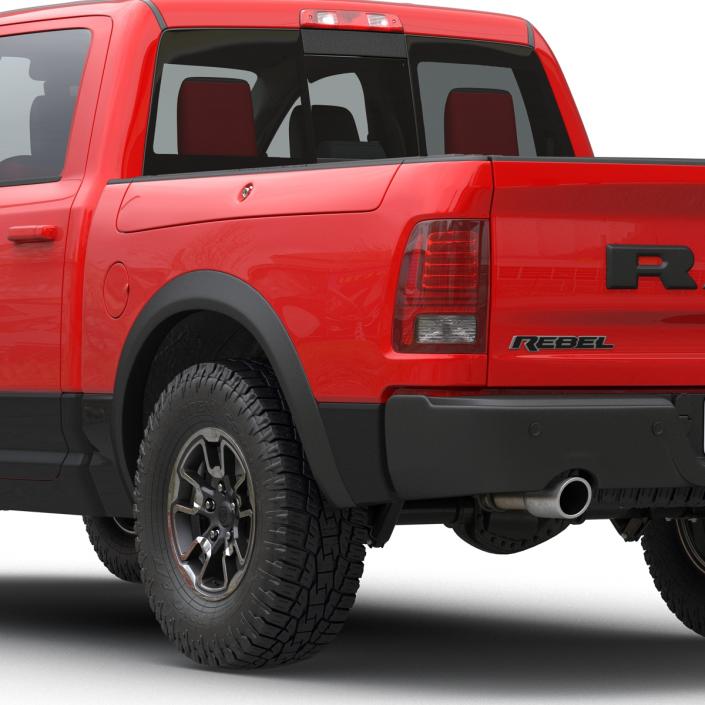 3D Dodge Ram Rebel 2016 Pikup Rigged model