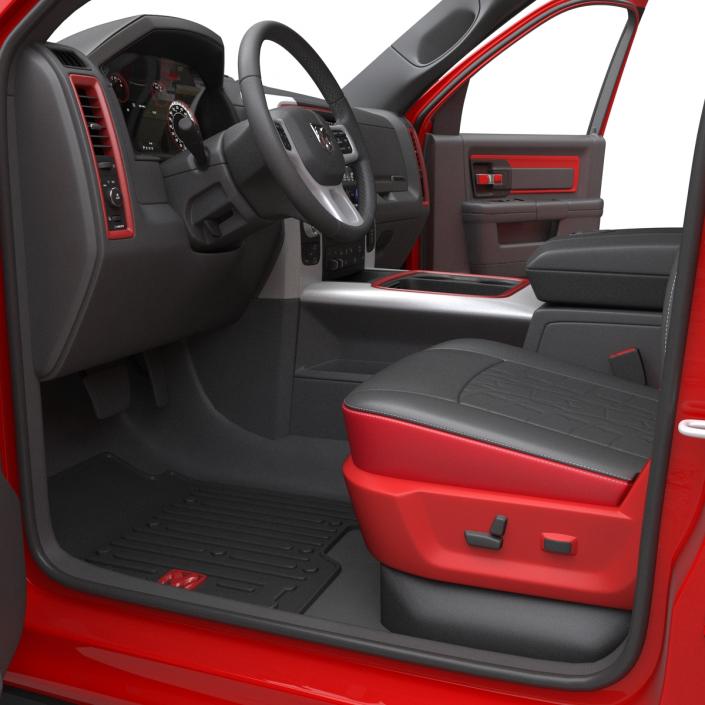 3D Dodge Ram Rebel 2016 Pikup Rigged model