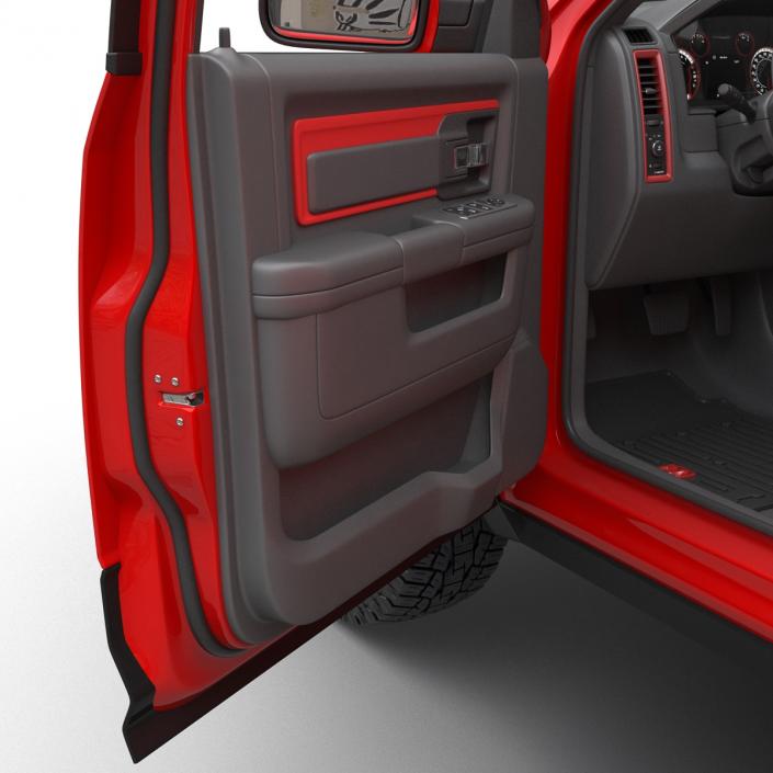 3D Dodge Ram Rebel 2016 Pikup Rigged model