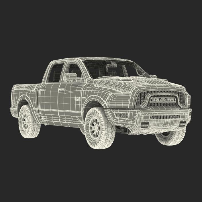 3D Dodge Ram Rebel 2016 Pikup Rigged model