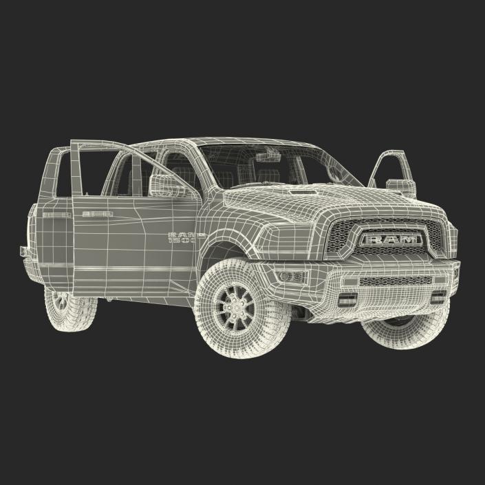 3D Dodge Ram Rebel 2016 Pikup Rigged model