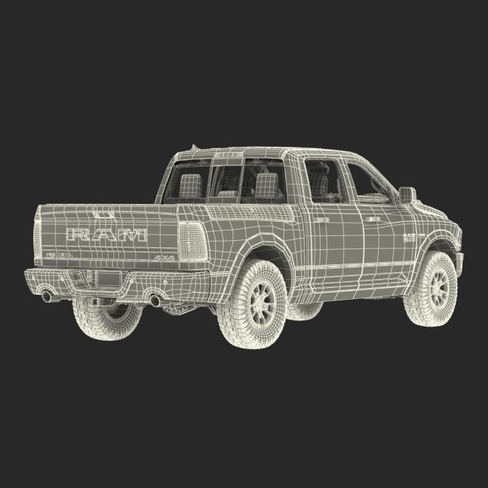 3D Dodge Ram Rebel 2016 Pikup Rigged model