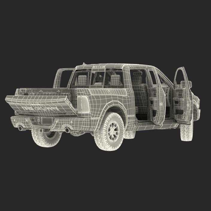 3D Dodge Ram Rebel 2016 Pikup Rigged model