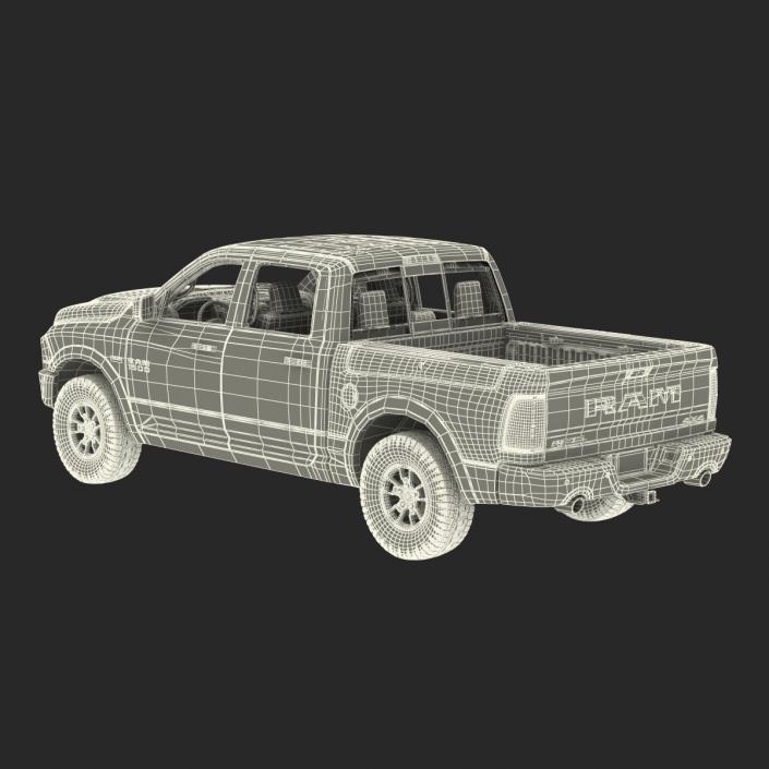 3D Dodge Ram Rebel 2016 Pikup Rigged model