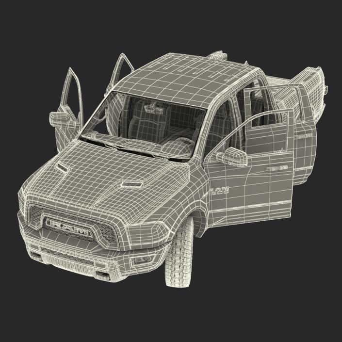 3D Dodge Ram Rebel 2016 Pikup Rigged model