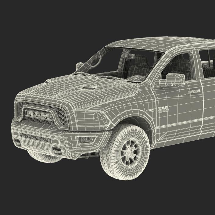 3D Dodge Ram Rebel 2016 Pikup Rigged model