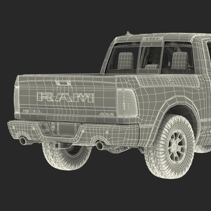 3D Dodge Ram Rebel 2016 Pikup Rigged model