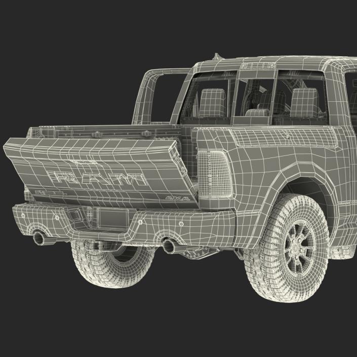 3D Dodge Ram Rebel 2016 Pikup Rigged model