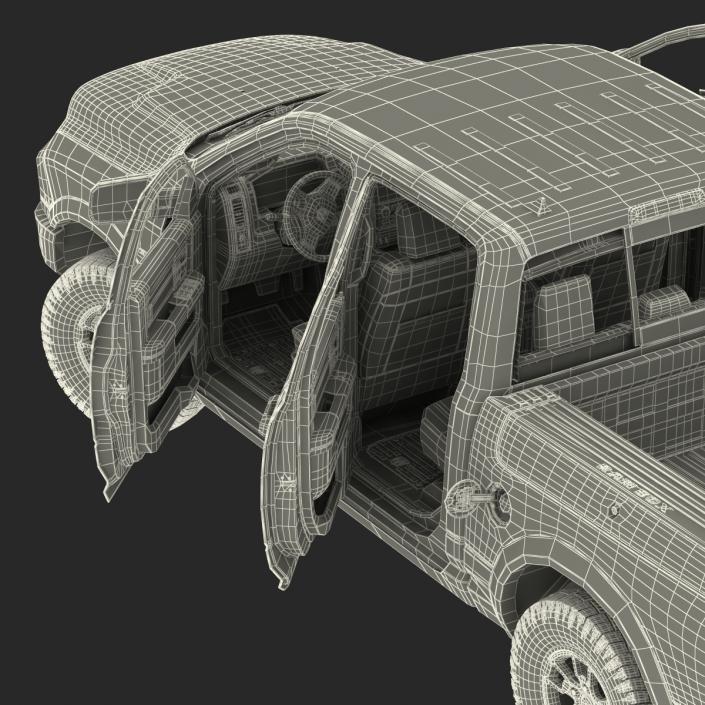 3D Dodge Ram Rebel 2016 Pikup Rigged model