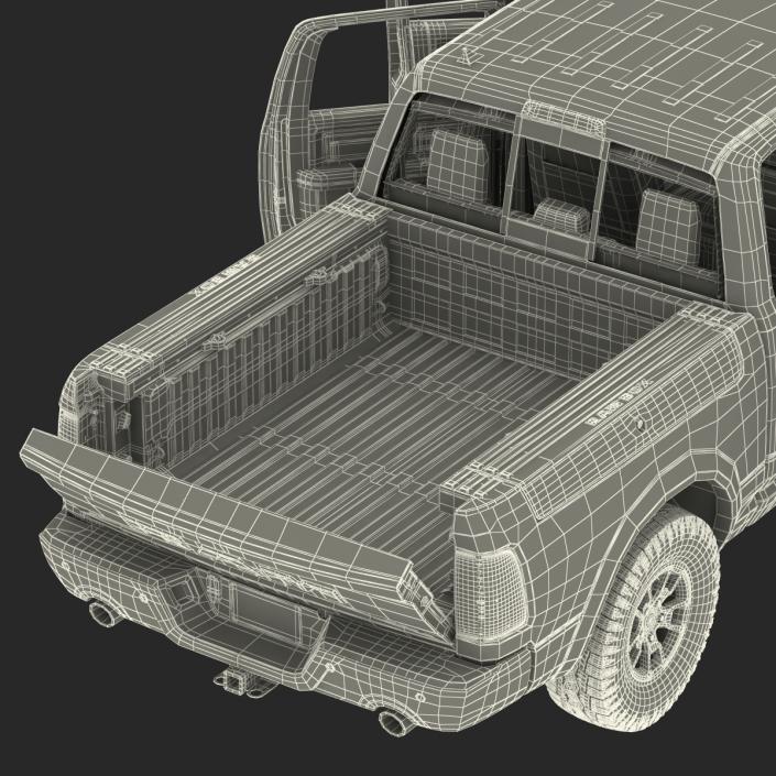 3D Dodge Ram Rebel 2016 Pikup Rigged model