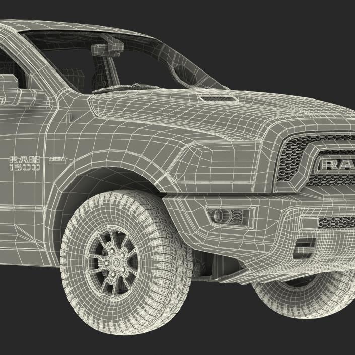 3D Dodge Ram Rebel 2016 Pikup Rigged model