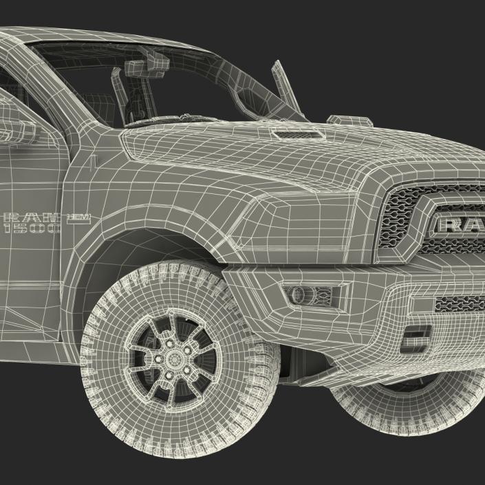 3D Dodge Ram Rebel 2016 Pikup Rigged model