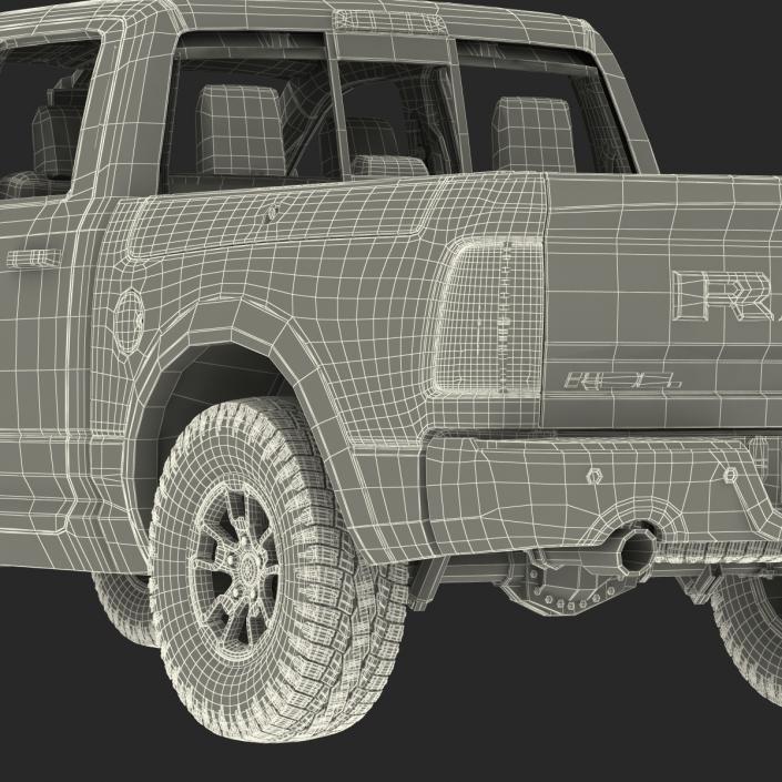 3D Dodge Ram Rebel 2016 Pikup Rigged model