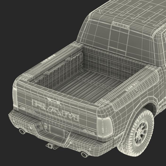 Dodge Ram Rebel 2016 Pikup Simple Interior 3D