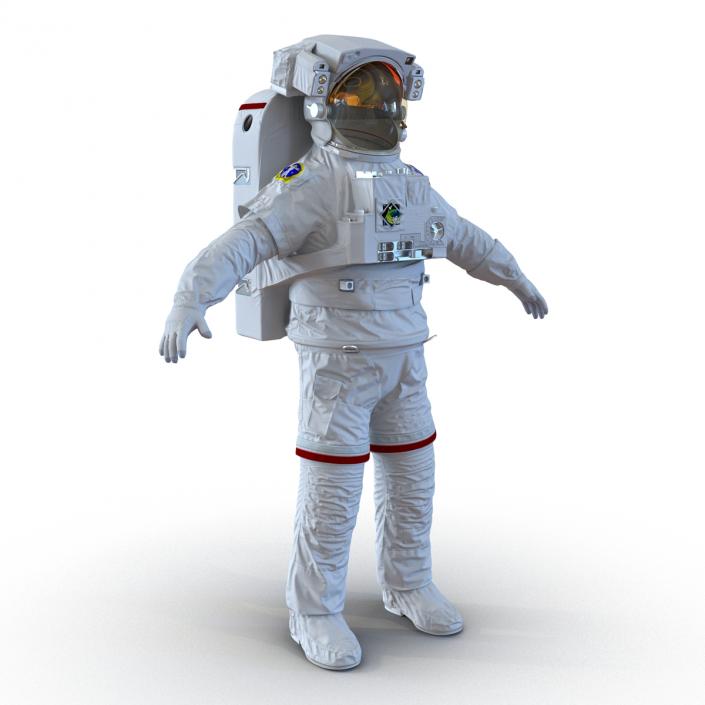 3D model Extravehicular Mobility Unit Rigged