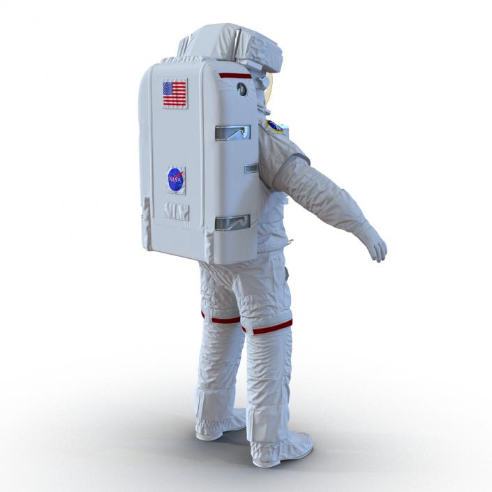 3D model Extravehicular Mobility Unit Rigged