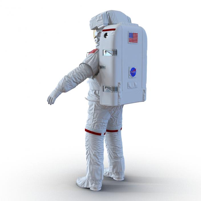 3D model Extravehicular Mobility Unit Rigged