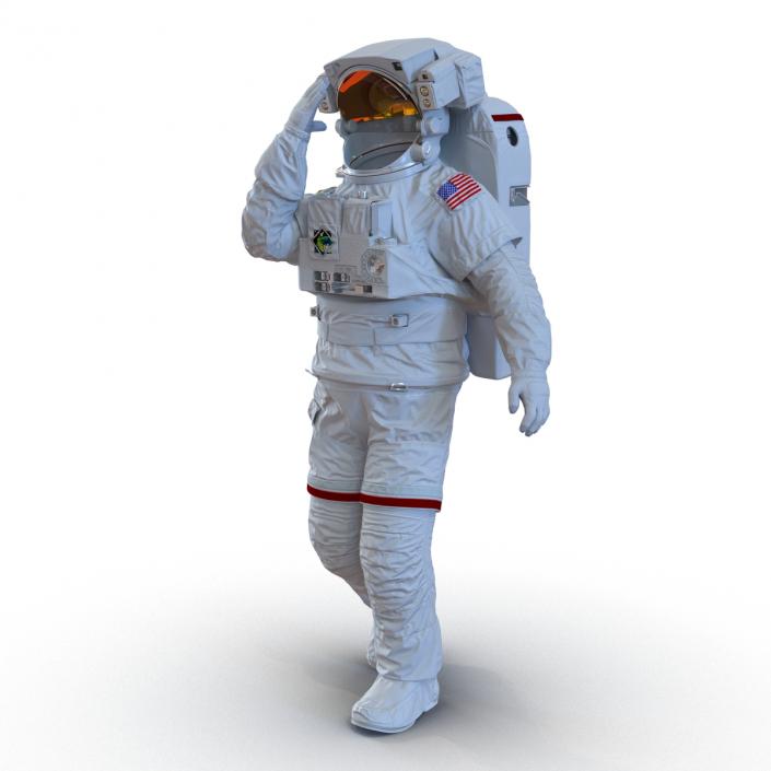 3D model Extravehicular Mobility Unit Rigged