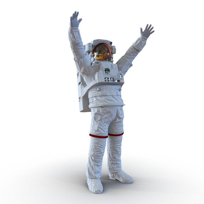 3D model Extravehicular Mobility Unit Rigged