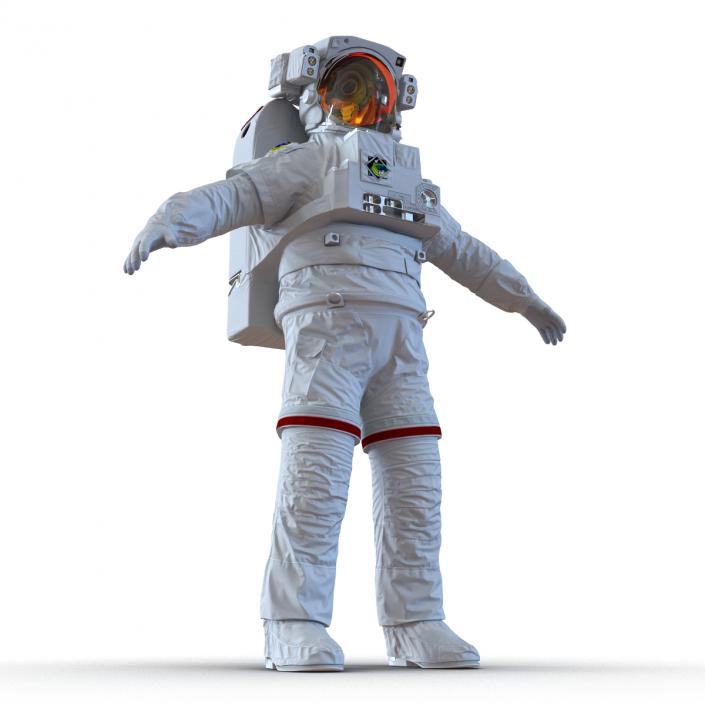 3D model Extravehicular Mobility Unit Rigged