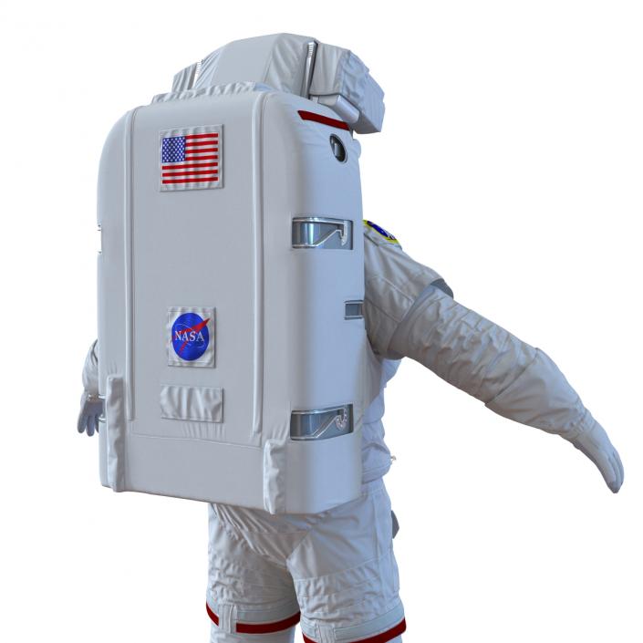 3D model Extravehicular Mobility Unit Rigged