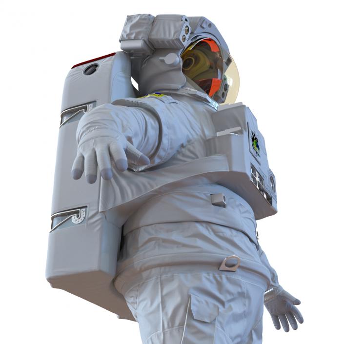 3D model Extravehicular Mobility Unit Rigged