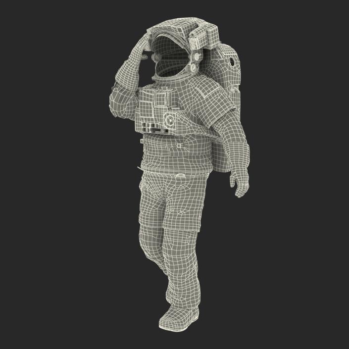 3D model Extravehicular Mobility Unit Rigged