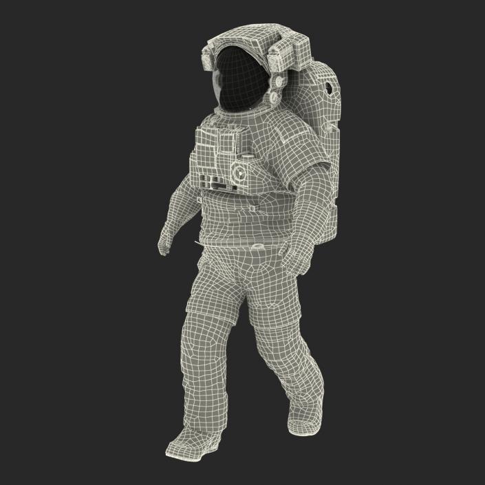 3D model Extravehicular Mobility Unit Rigged