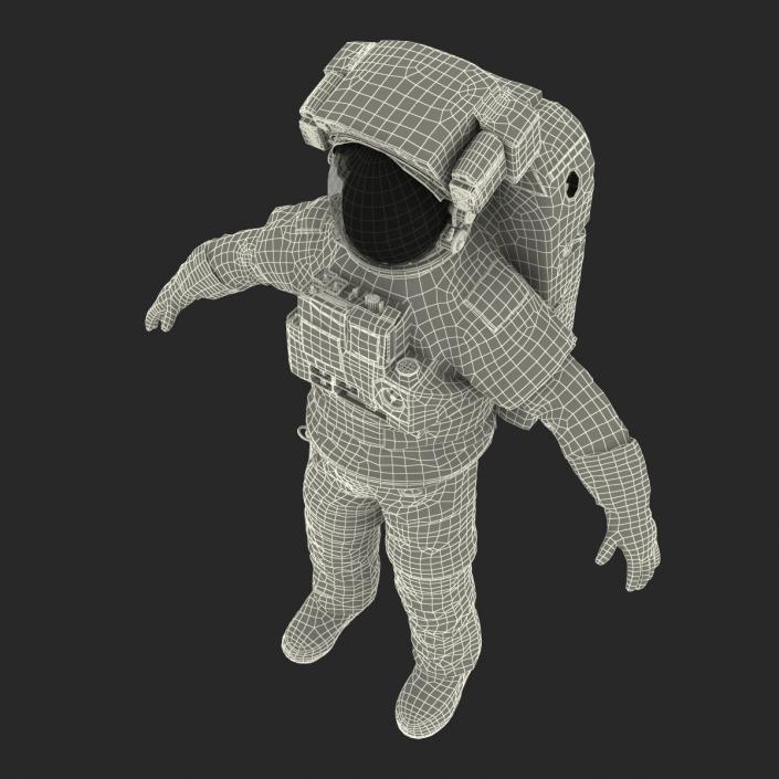 3D model Extravehicular Mobility Unit Rigged